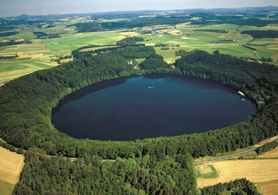 Aerial Picture of the Vulcanic Eifel